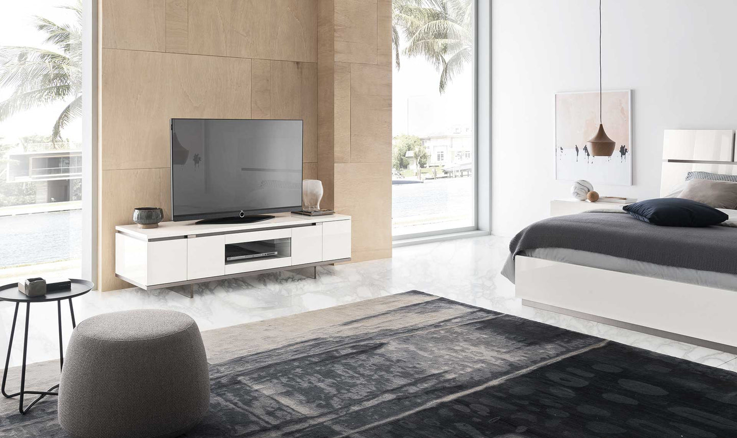 Artemide White Glossy Tv Stand