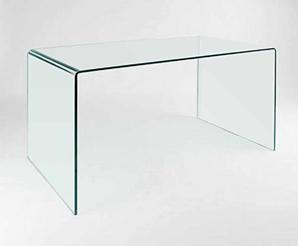 CII-CD009 Clear Tempered Glass Desk - Eurohaus Modern Furniture LLC