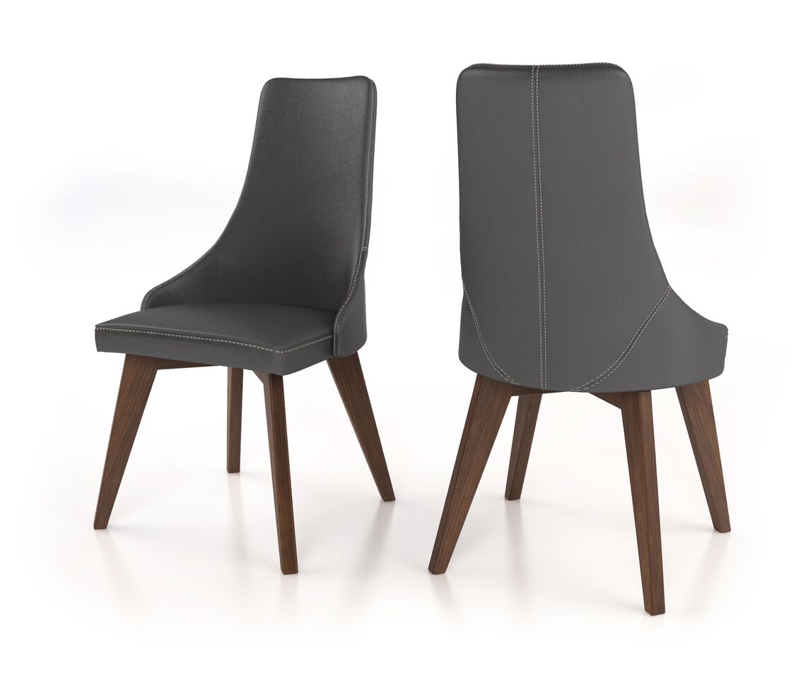 Genuine Leather - Colibri Chanel Dining chair(set of 2)