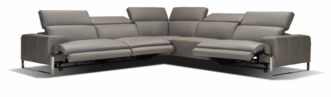 INCANTO - I768 - 5PCS. SECTIONAL W/3 Power Recliners