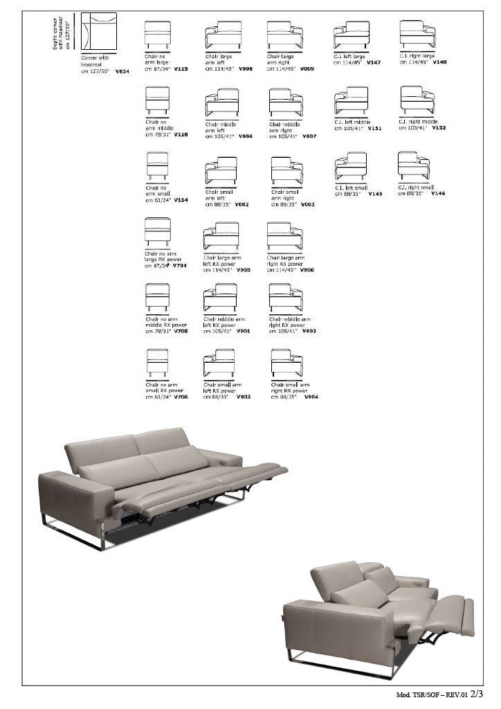 INCANTO - I768 - SOFAS W/2 POWER RECLINERS