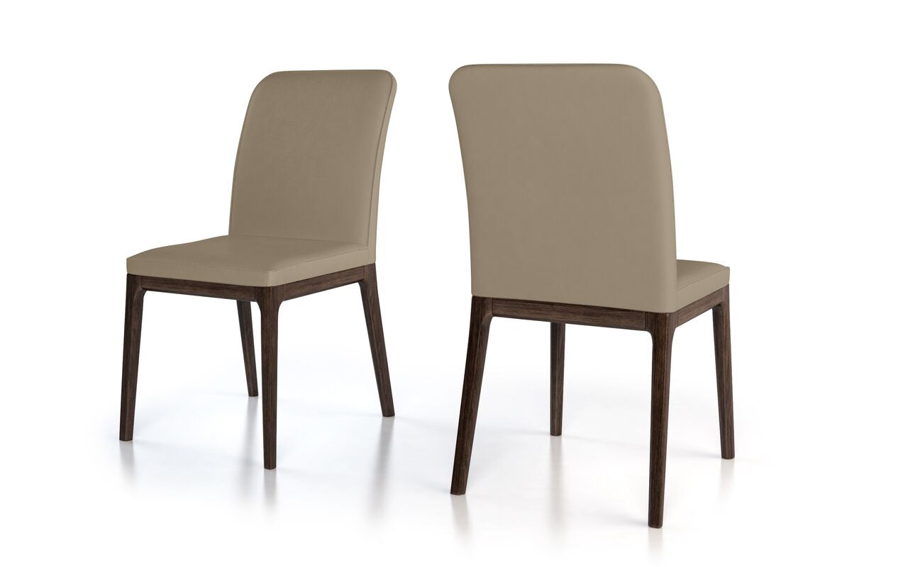 Colibri Lucia Genuine Thick Leather Dining Chair (set of 2)