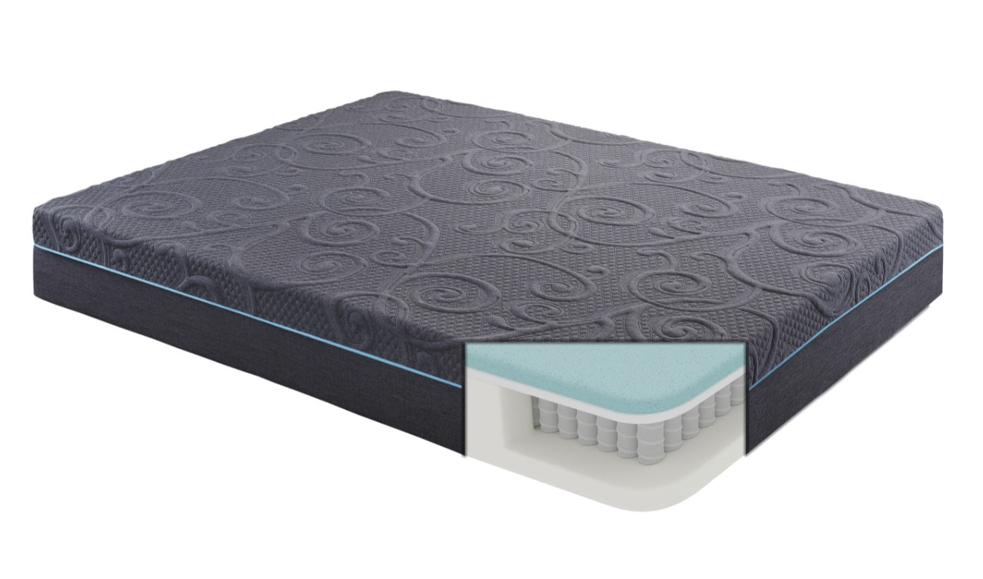 ZADY 11-inch Hybrid Gel-Infused Memory Foam Mattress