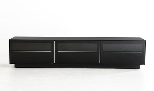 Black  Glass TV Stand - Eurohaus Modern Furniture LLC